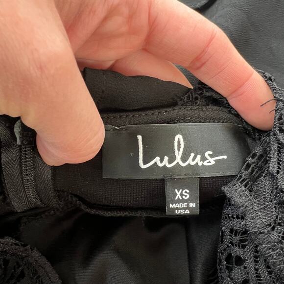 Lulus My Beloved Black Maxi Dress Lace Detail Halter Top - Picture 9 of 9